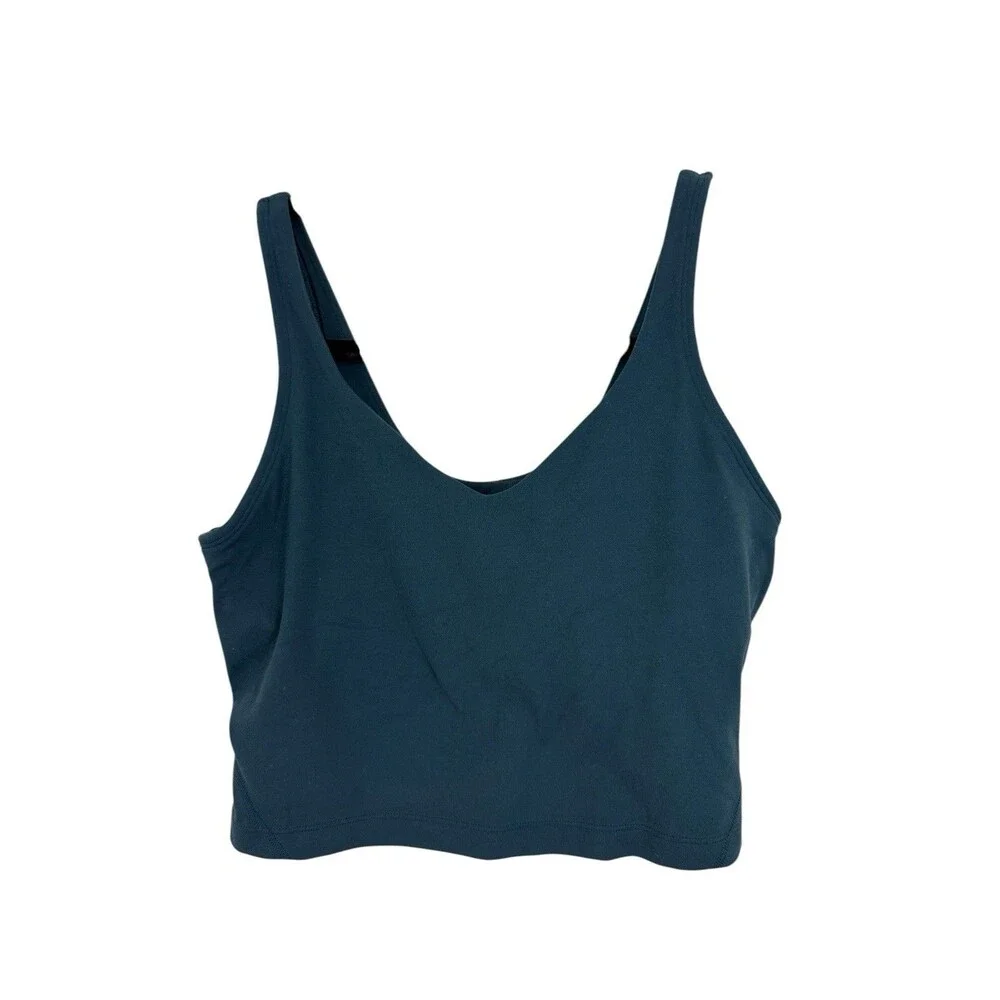 Lululemon Sports Bra Sz 4 Built In Support Green